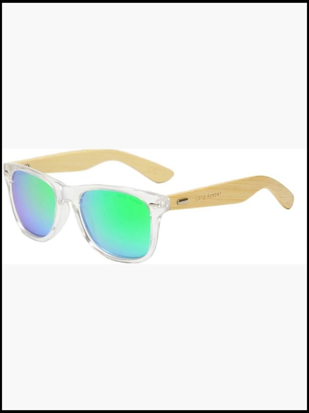 Polarized Bamboo Wood Arms Sunglasses Classic Driving Glasses